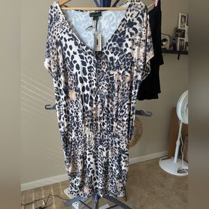 NWT Animal Print Mini Dress XL